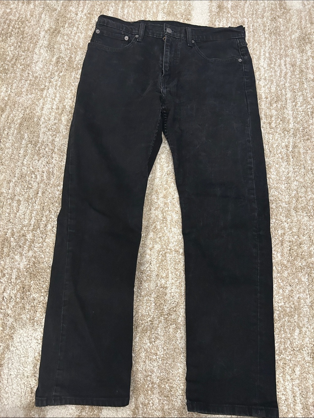 Levi's Black Straight Jeans